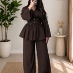 ENSEMBLE SILHOUETTE MARRON CHOCOLAT